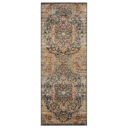 UNITED WEAVERS OF AMERICA United Weavers of America 3801 30675 28E 2 ft. 7 in. x 7 ft. 2 in. Marrakesh Duchess Multicolor Rectangle Runner Rug 3801 30675 28E